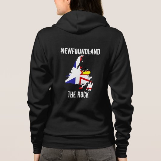 Newfoundland The Rock on back of shirt (Achterkant)