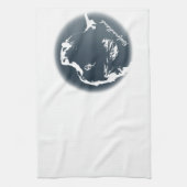 Newfoundland Towel Aangepaste Dog Tea Towel Theedoek (Verticaal)