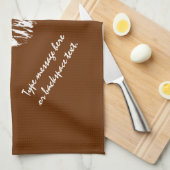 Newfoundland Towel Aangepaste Dog Tea Towel Theedoek (Quarter Fold)