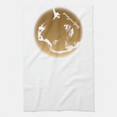 Newfoundland Towel Aangepaste Dog Tea Towel Theedoek (Verticaal)