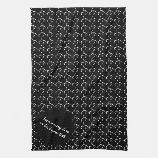 Newfoundland Towel Aangepaste Dog Tea Towel Theedoek (Verticaal)