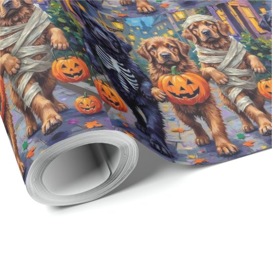 Newfoundland Trick-or-Treating Halloween kostuums Cadeaupapier (Rol Hoek)