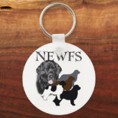Newfoundland, vier kleuren sleutelhanger (Voorkant)
