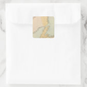 Newfoundland Vierkante Sticker (Tas)