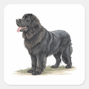 Newfoundland Vierkante Sticker