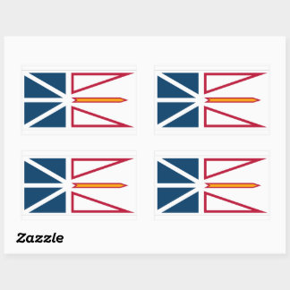 Newfoundland Vlaggen Grafisch Rechthoekige Sticker