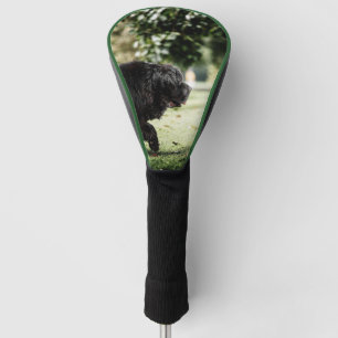 Newfoundland zwart in beweging golfheadcover