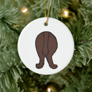 Newfoundlander bruin keramisch ornament