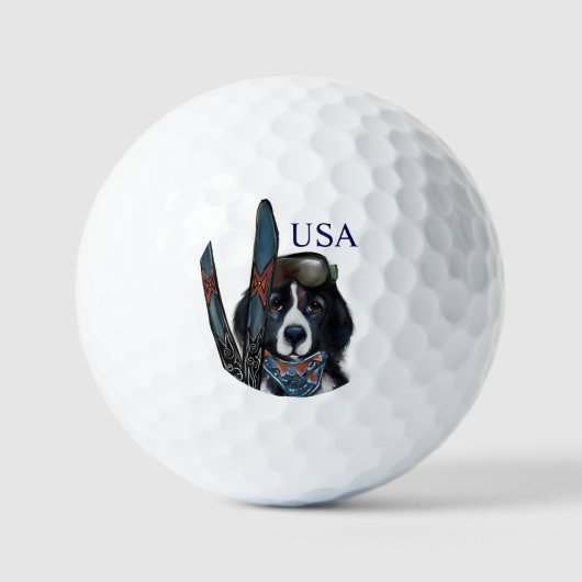 NEWFOUNDLANDER  GOLFBALLEN (Voorkant)