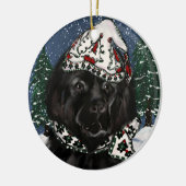 Newfoundlander keramisch ornament (Links)