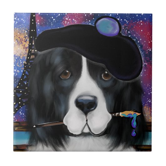 Newfoundlander Tegeltje (Voorkant)