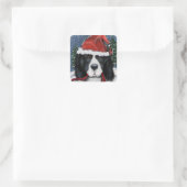 Newfoundlander Vierkante Sticker (Tas)
