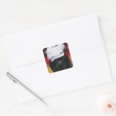 Newfoundlander vierkante sticker (Envelop)