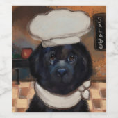 Newfoundlander Wijn Etiket (Enkel label)