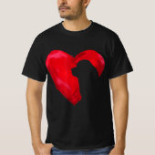 Newfoundlandhart | cadeau voor Valentijnsdagen T-shirt (Voorkant)