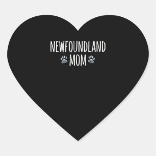 Newfoundlandhond   cadeau voor hondenliefhebbers p hart sticker