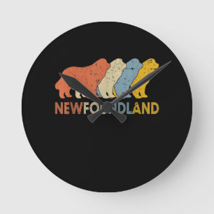 Newfoundlandhond hondenliefhebbers cadeau voor ronde klok