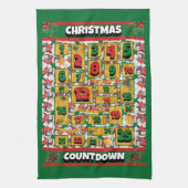 Newfypoo Counting Kerstmis Advent Calendar Dog Theedoek (Verticaal)