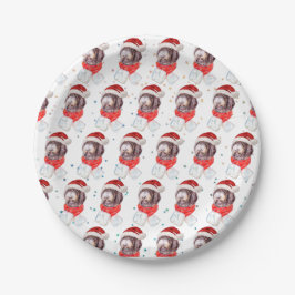 Newfypoo-hondenras Kerststerren Papieren Bordje