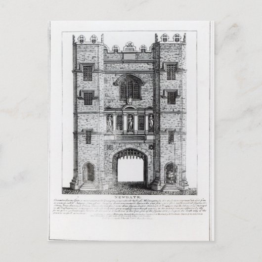 Newgate, Londen, pub. 1761 Briefkaart (Voorkant)