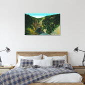 Newhall Tunnel op Ridge RouteRidge Route, CA Canvas Afdruk (Insitu (Slaapkamer))