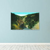 Newhall Tunnel op Ridge RouteRidge Route, CA Canvas Afdruk (Insitu (Houten vloer))