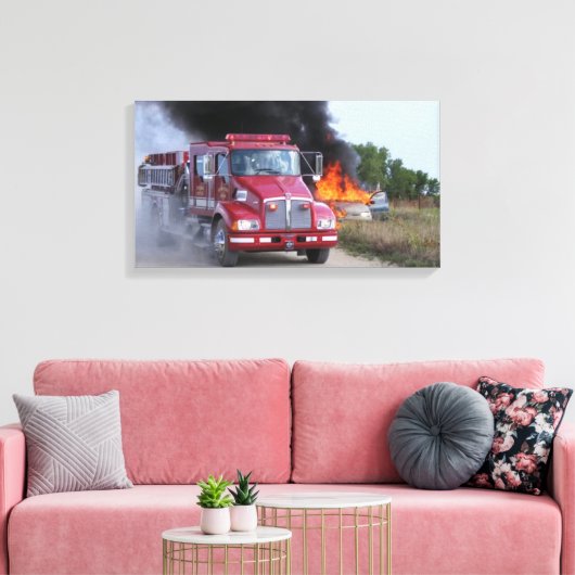 Newkirk Fire Canvas Afdruk (Insitu (Woonkamer))