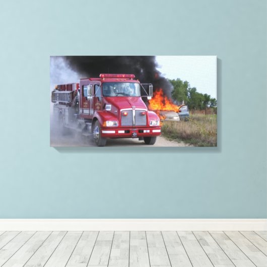 Newkirk Fire Canvas Afdruk (Insitu (Houten vloer))