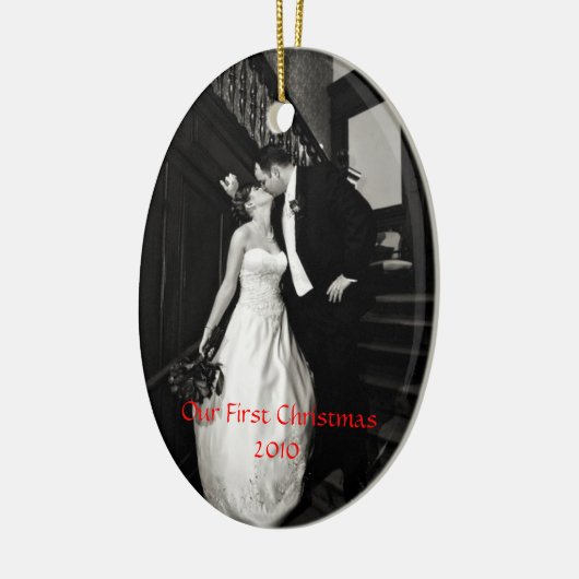 Newly Wed-versiering Keramisch Ornament (Links)