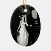 Newly Wed-versiering Keramisch Ornament (Achterkant)