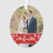 Newlyweds 1st Christmas M. et Mme Snowflake (devant)