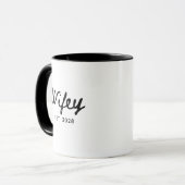 Newlyweds Mug Sets, Personalized Wedding Gift Mok (Voorkant links)