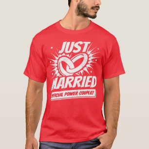 NewlywedsWedding HoneymoonBride GroomJust Married1 T-shirt