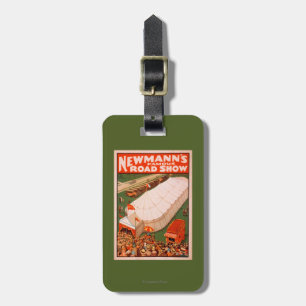 Newmann's beroemde Show van de Magic Road Tent Pos Bagagelabel