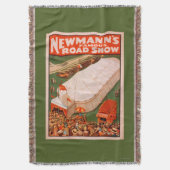Newmann's beroemde Show van de Magic Road Tent Pos Deken (Voorkant Verticaal)