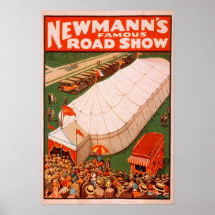 Newmann's beroemde Show van de Magic Road Tent Pos Poster