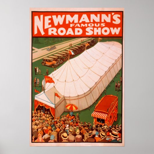 Newmann's beroemde Show van de Magic Road Tent Pos Poster (Voorkant)