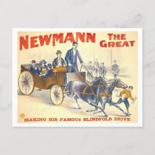 Newmann's Great Blindfold Drive Poster Briefkaart