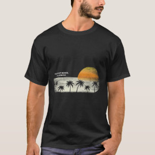 Newport Beach Ca Ocean Sunset en Palm Tre T-shirt