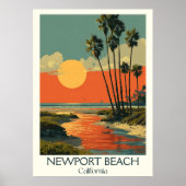 Newport Beach California Art Print | chique kust (Voorkant)