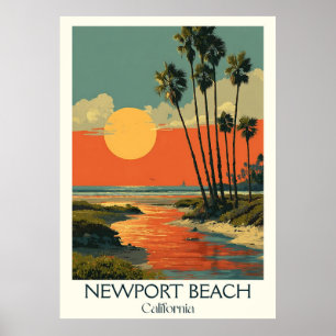 Newport Beach California Art Print chique kust