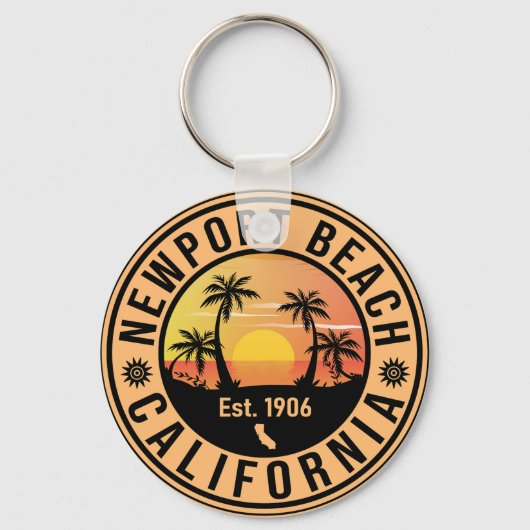 Newport Beach California  Souvenirs Sleutelhanger (Voorkant)