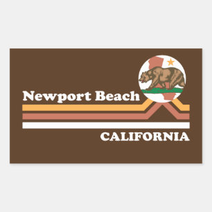 Newport Beach Californië Rechthoekige Sticker