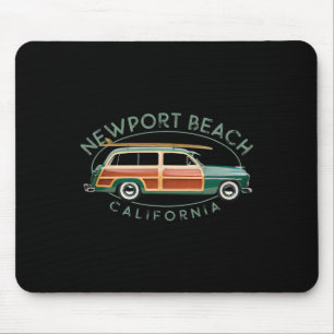 Newport Beach Californië Vintage Surfen Muismat