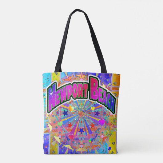 Newport Beach Cosmic Unity Canvas tas (Achterkant)