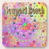 Newport Beach Lucky Golden Dessous de verre (Devant)