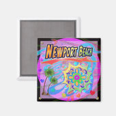 Newport Beach Magnet de progrès (Recto/Verso)