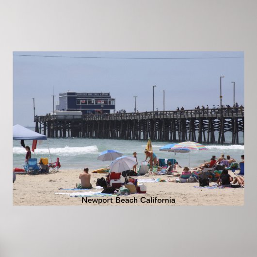 Newport Beach Pier Poster (Voorkant)