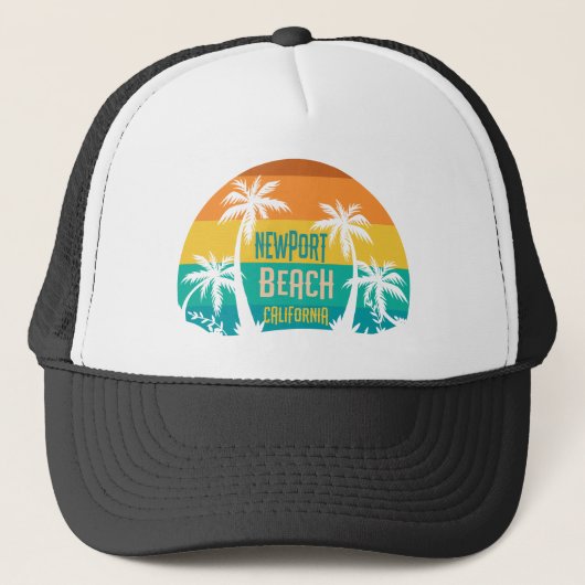 Newport Beach Retro Trucker Pet (Voorkant)