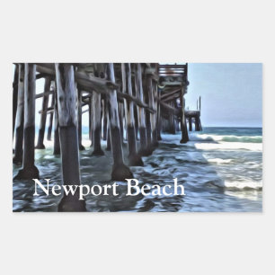 Newport Beach - Stickers Rectangle, Glossy